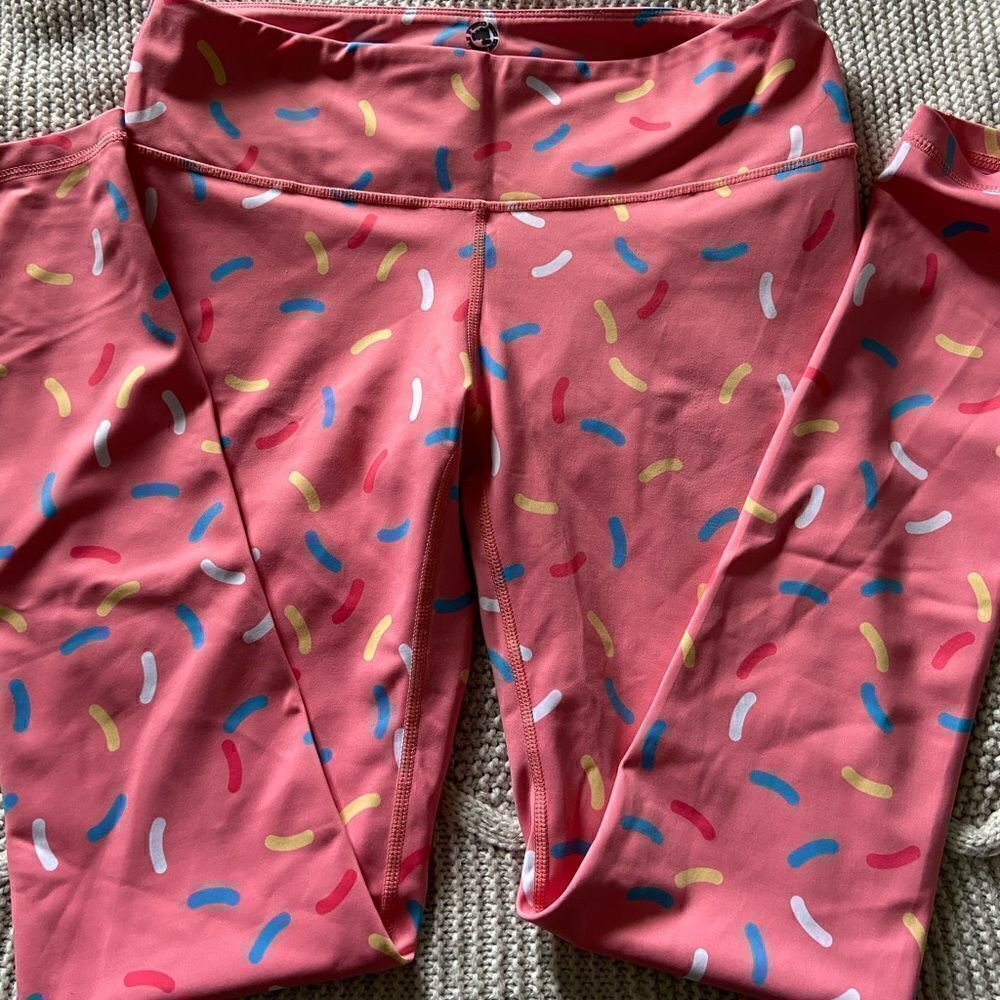 Feed me Fight me spandex athletic leggings